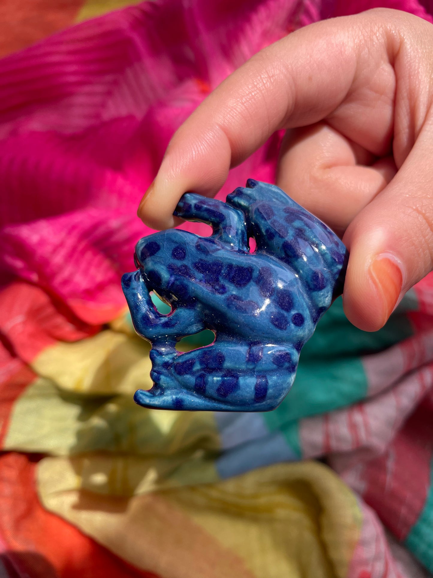 Blue Dart Frog Magnet