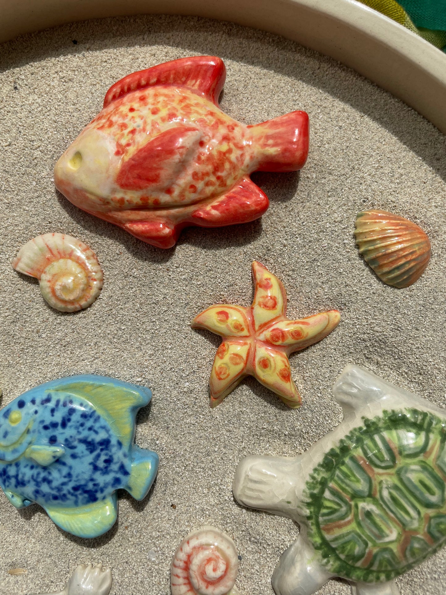 Orange Fiery Fish Magnet