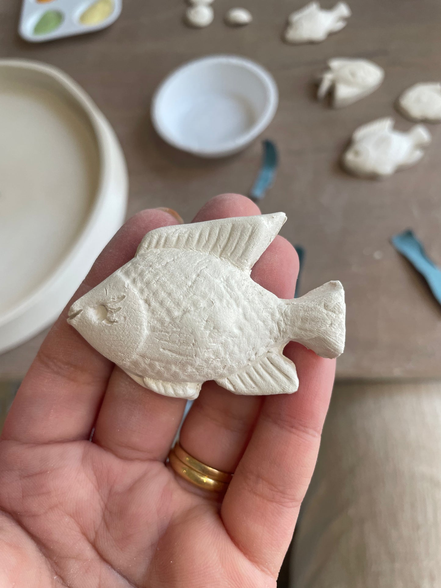Orange Fiery Fish Magnet