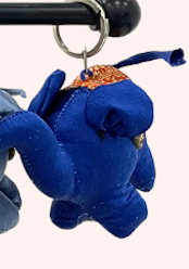 Handmade Natural Silk Elephant Keychains