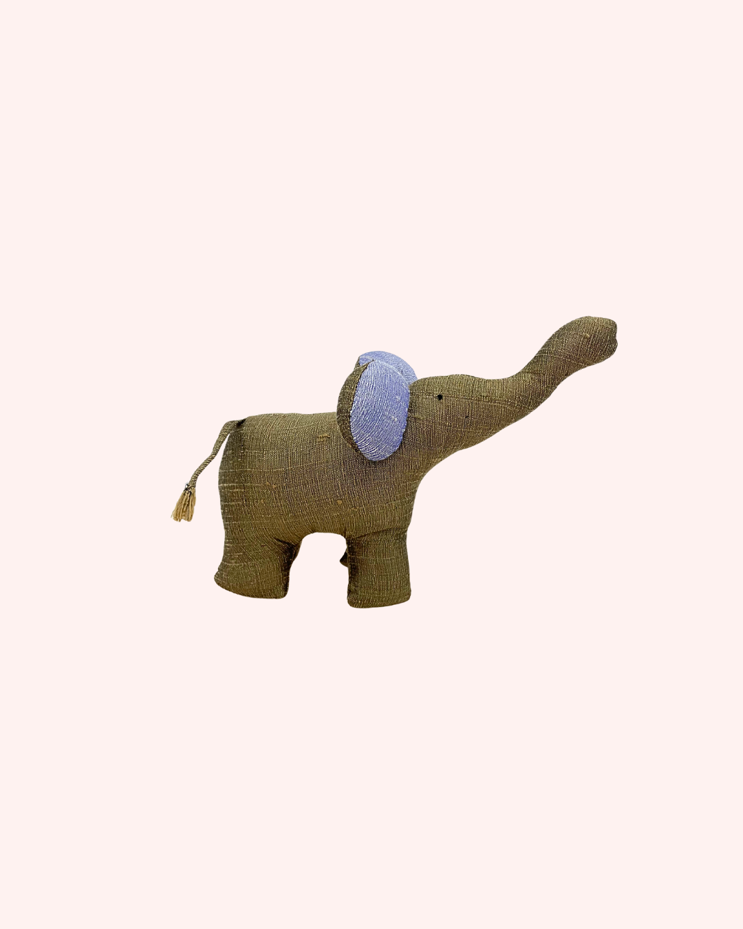 Natural Silk Handmade Stuffed Elephants